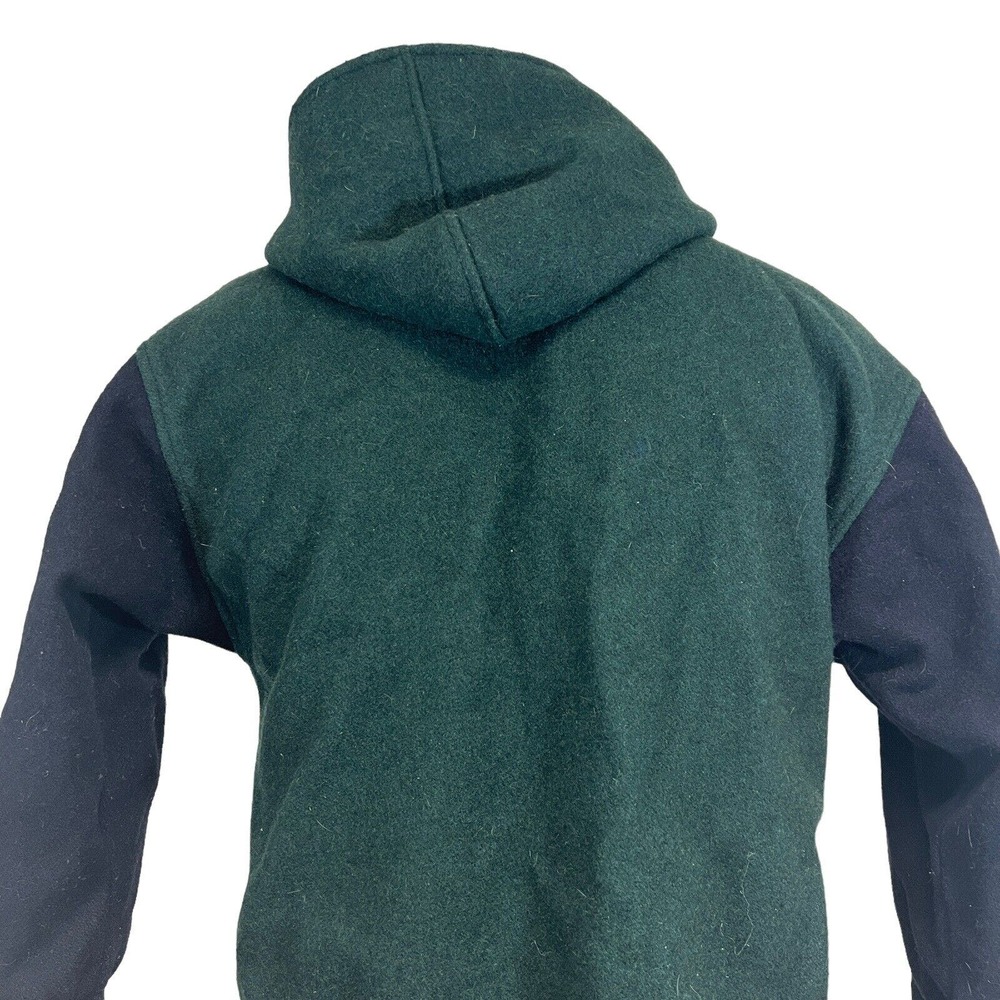 Vintage Donnybrook Men's Coat Colorblock Wool Blend Hooded Size M? - Picture 4 of 6